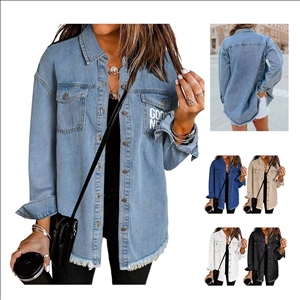 Women's Oversized Denim Jacket Casual